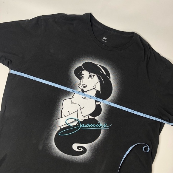 DISNEY Princess Jasmine Aladdin Black Graphic Crew Short Sleeve Unisex T-Shirt - Picture 13 of 14